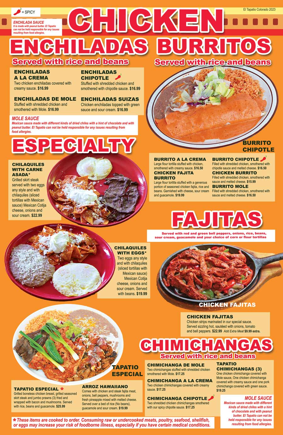 El Tapatio Menu Parachute Co Store | emergencydentistry.com